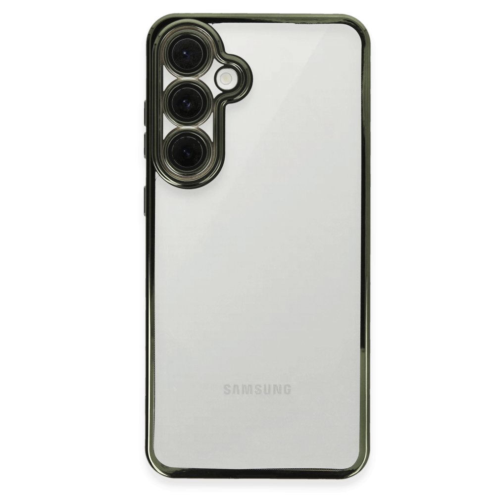  Samsung Galaxy S24 FE Kılıf Razer Lensli Silikon - Yeşil