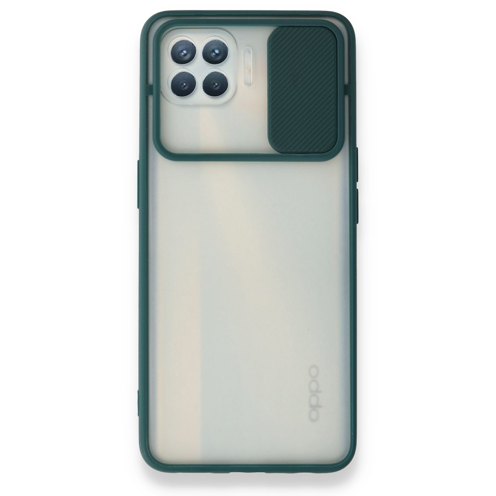 Oppo Reno 4 Lite Kılıf Palm Buzlu Kamera Sürgülü Silikon - Yeşil Oppo Reno 4 Lite Kılıf Palm Buzlu Kamera Sürgülü Silikon - Yeşil