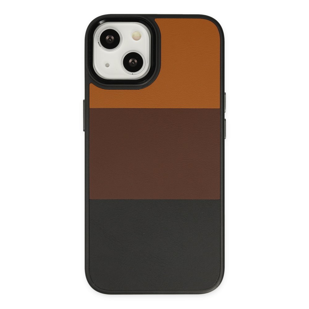  iPhone 14 Kılıf King Kapak - Taba-Siyah