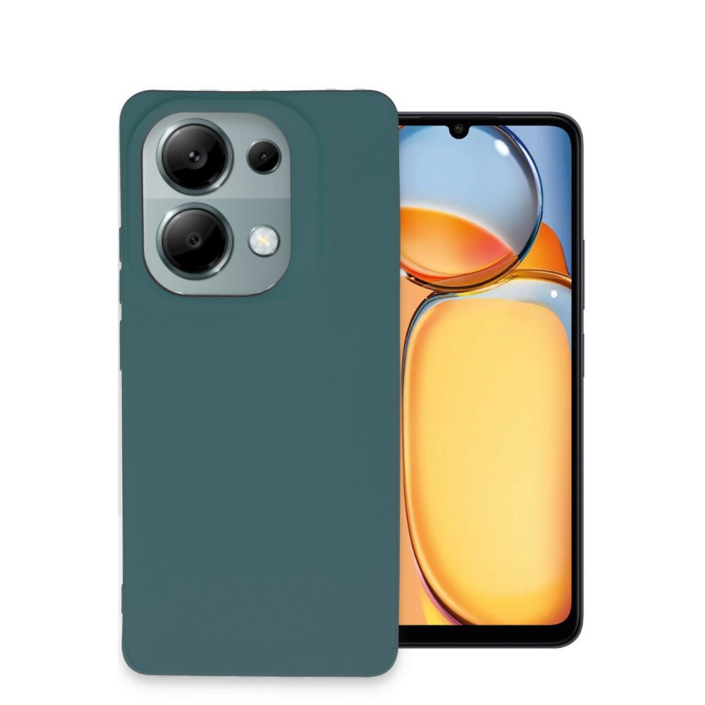 Redmi Note 13 Pro 4G Kılıf Petro Silikon - Koyu Yeşil