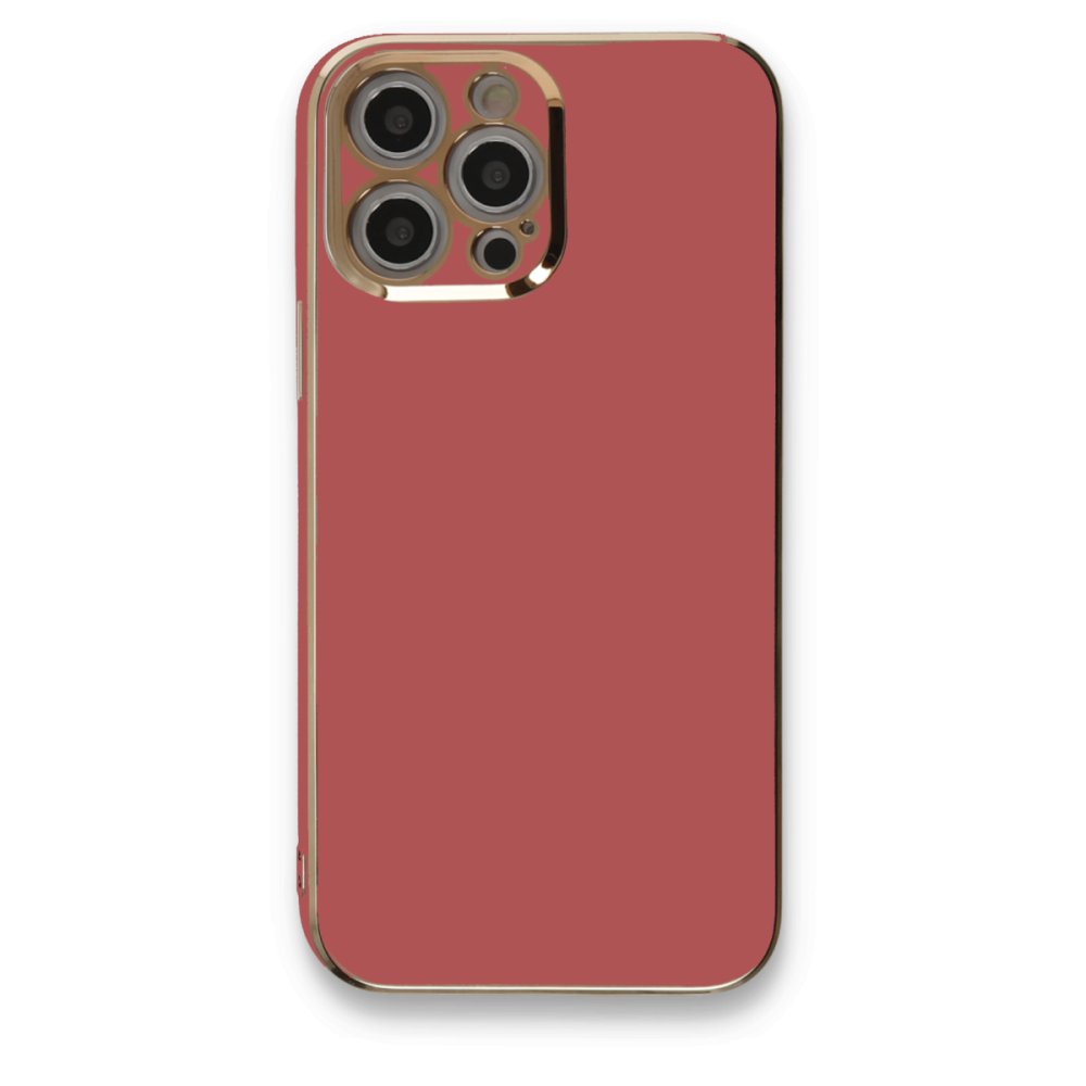  iPhone 12 Pro Max Kılıf Volet Silikon - Kırmızı