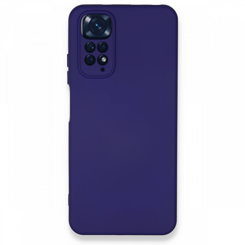 Redmi Note 11 Kılıf Nano içi Kadife Silikon - Mor