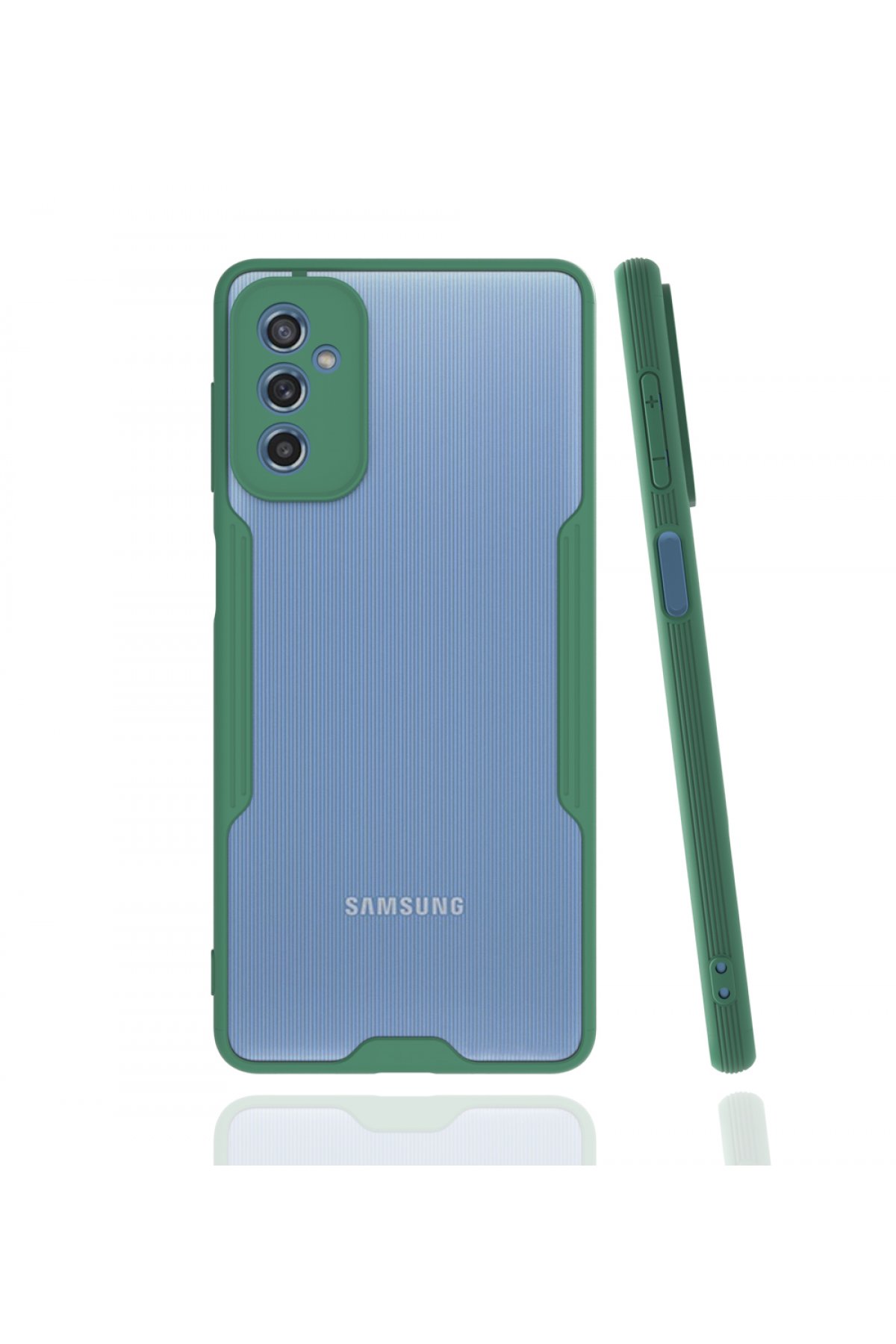  Samsung Galaxy M52 5G Kılıf Platin Silikon - Yeşil