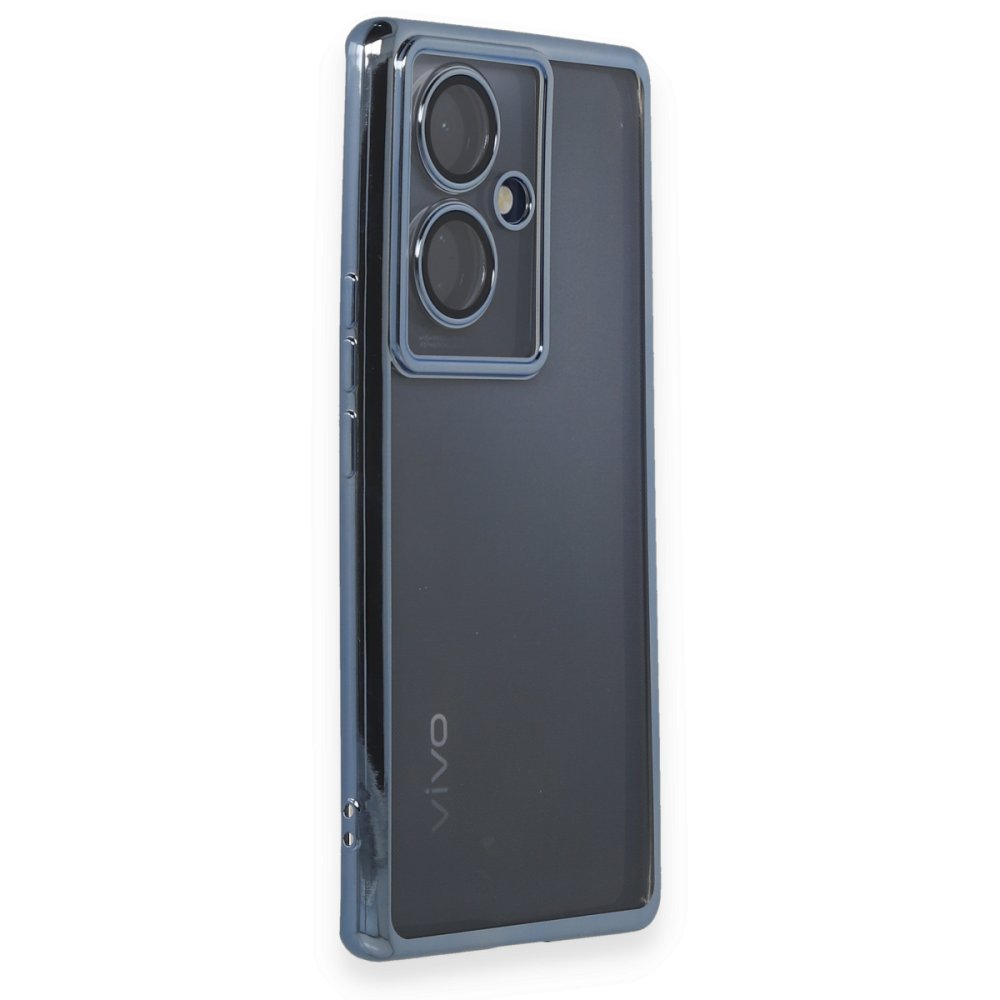 Vivo V29 Lite Kılıf Razer Lensli Silikon - Açık Mavi Vivo V29 Lite Kılıf Razer Lensli Silikon - Açık Mavi