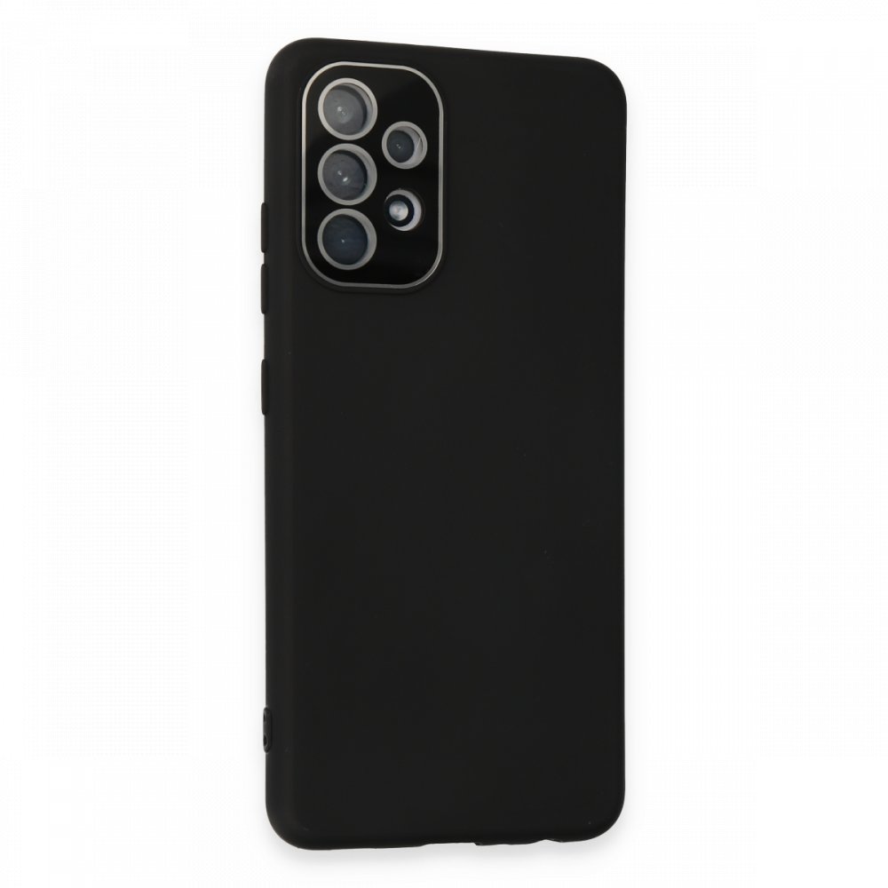  Samsung Galaxy A52 Kılıf Lansman Glass Kapak - Siyah