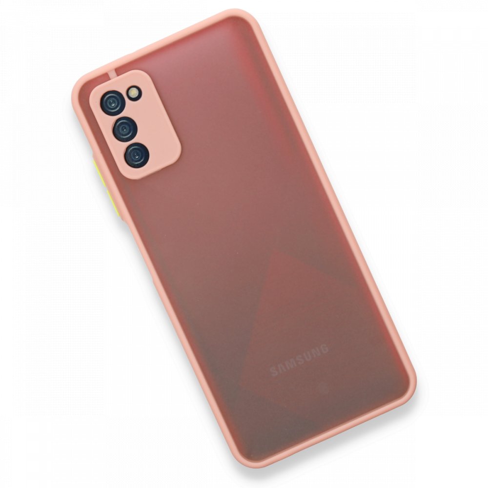  Samsung Galaxy A03S Kılıf Montreal Silikon Kapak - Pembe