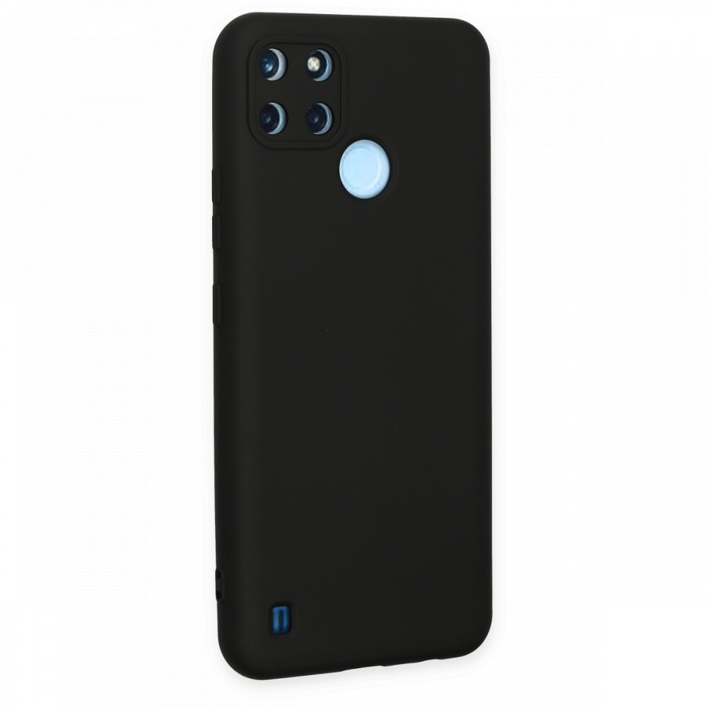  Realme C21Y Kılıf Nano içi Kadife Silikon - Siyah