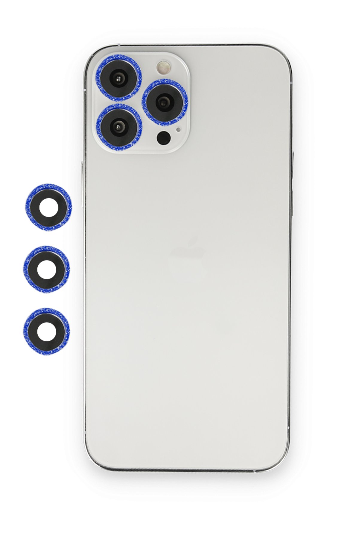 iPhone 12 Pro Max Shine Kamera Lens - Lacivert iPhone 12 Pro Max Shine Kamera Lens - Lacivert