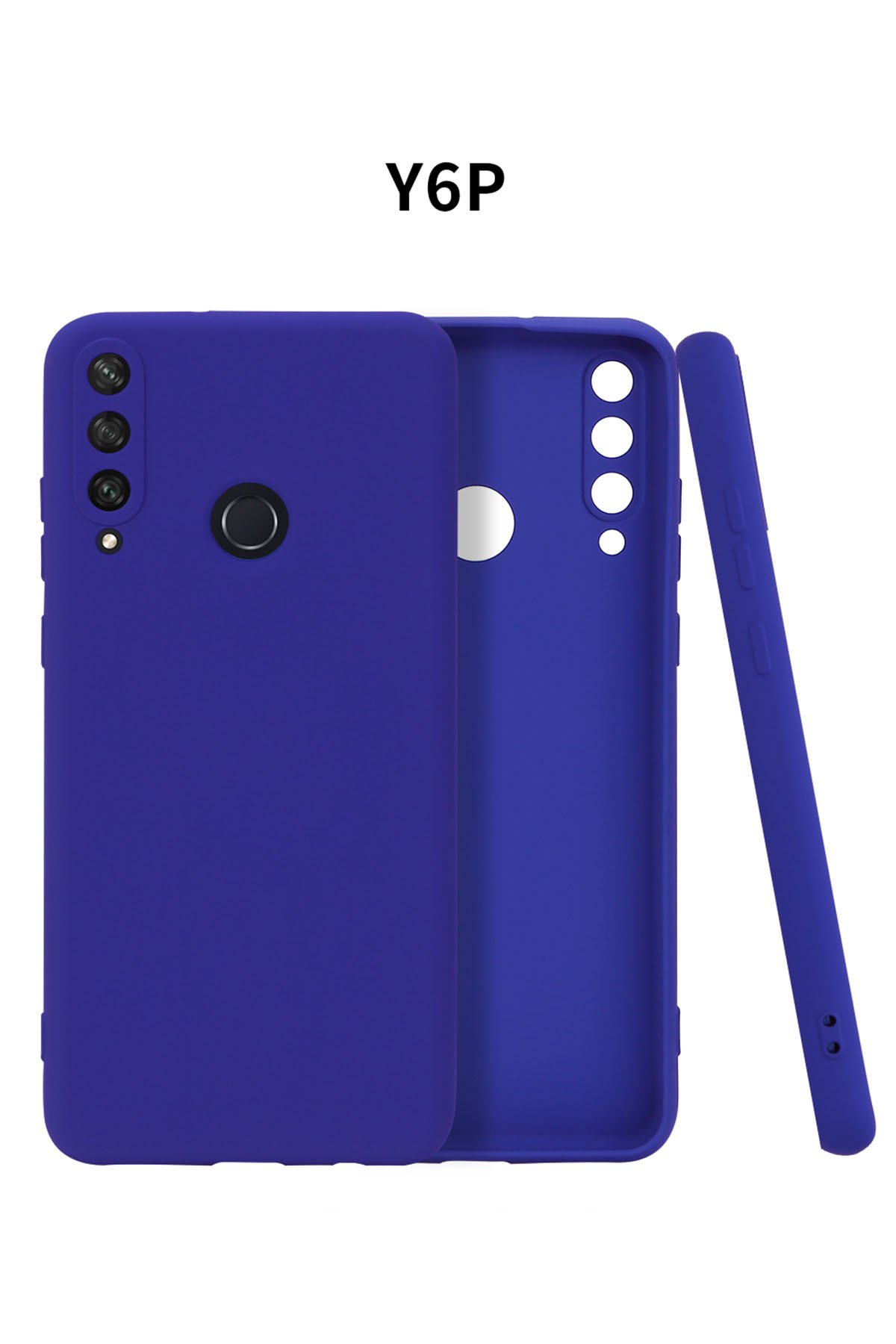 Huawei Y6P Kılıf First Silikon - Lacivert  Huawei Y6P Kılıf First Silikon - Lacivert