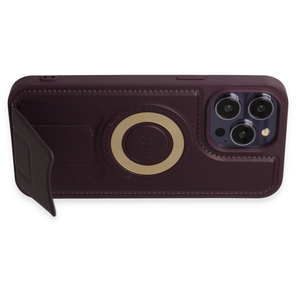iPhone 14 Pro Max Kılıf Merkür Magneticsafe Standlı Kapak - Derin Mor iPhone 14 Pro Max Kılıf Merkür Magneticsafe Standlı Kapak - Derin Mor