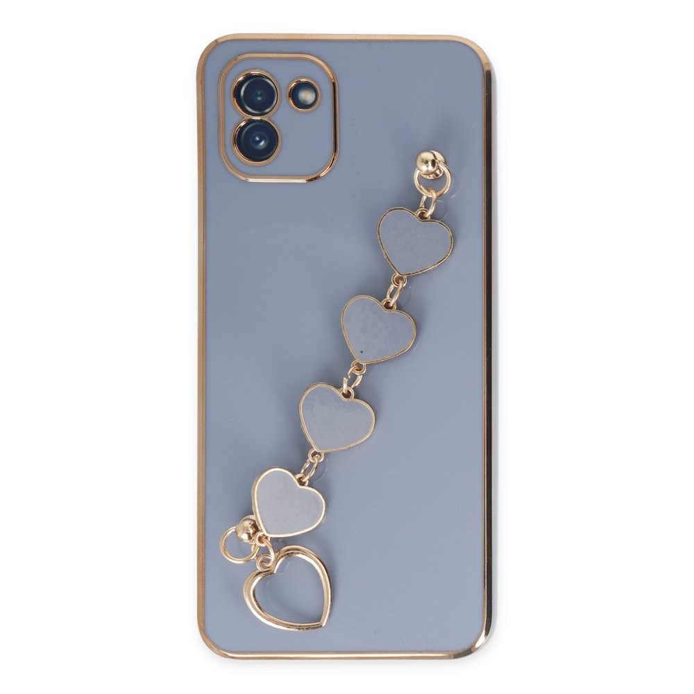  Samsung Galaxy A03 Kılıf Esila Silikon - Gri
