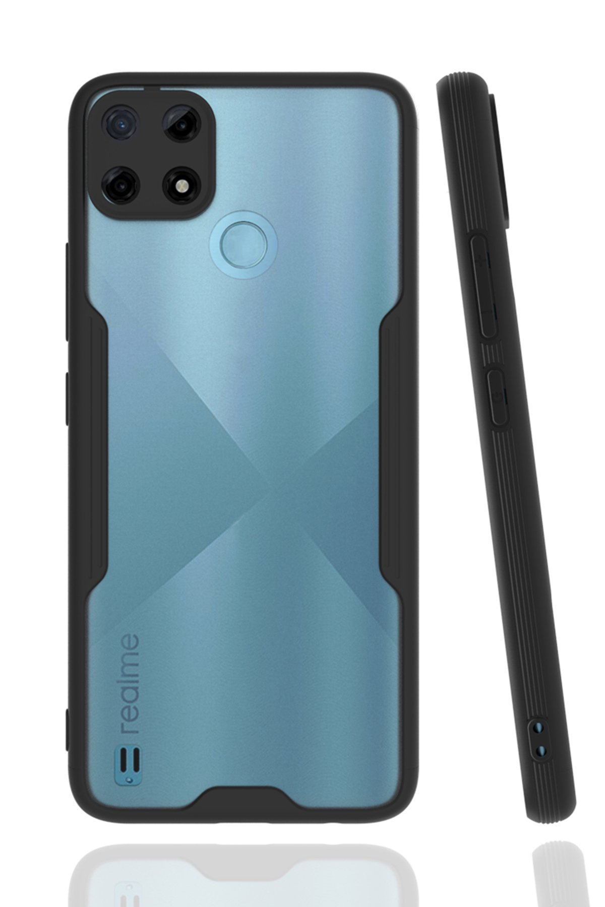  Realme C21Y Kılıf Platin Silikon - Siyah