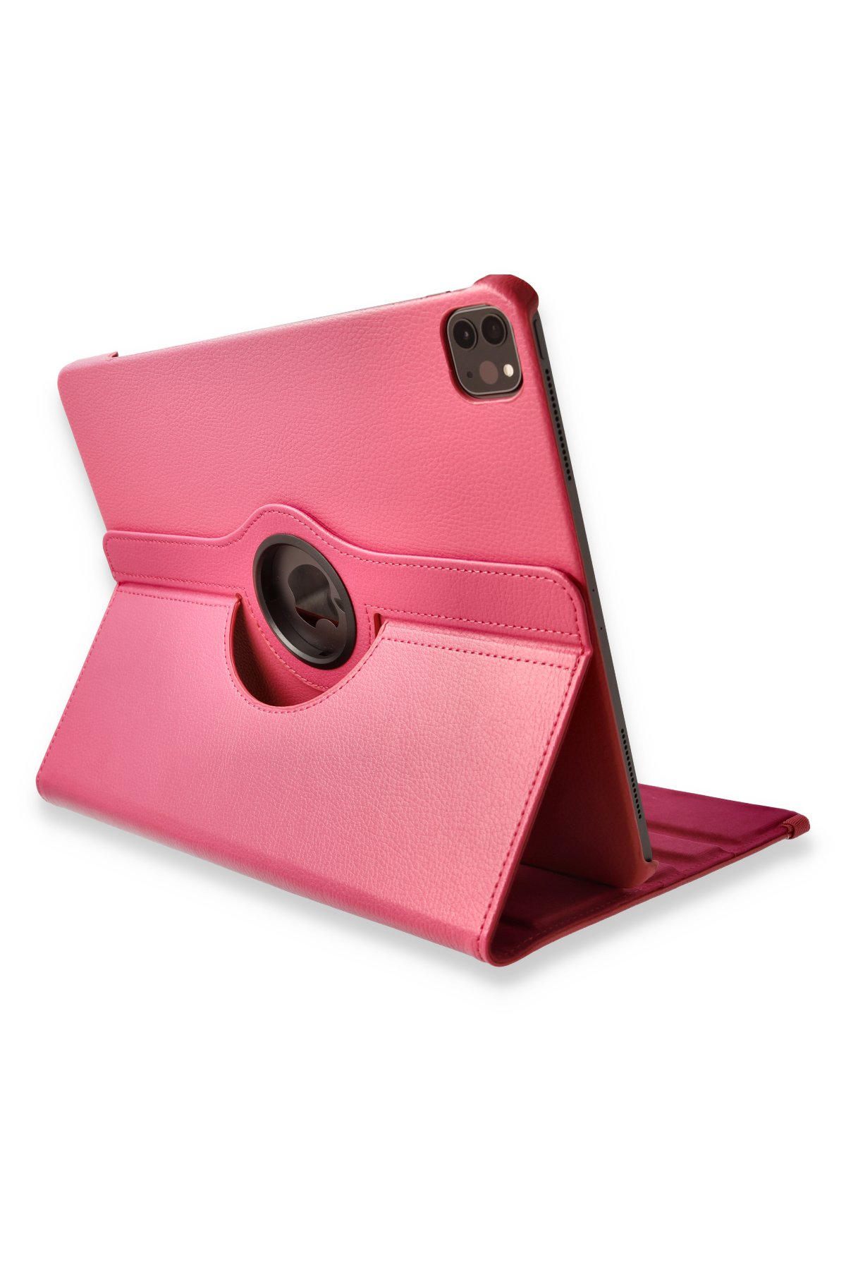  iPad Pro 12.9 (2020) Kılıf 360 Tablet Deri Kılıf - Pembe