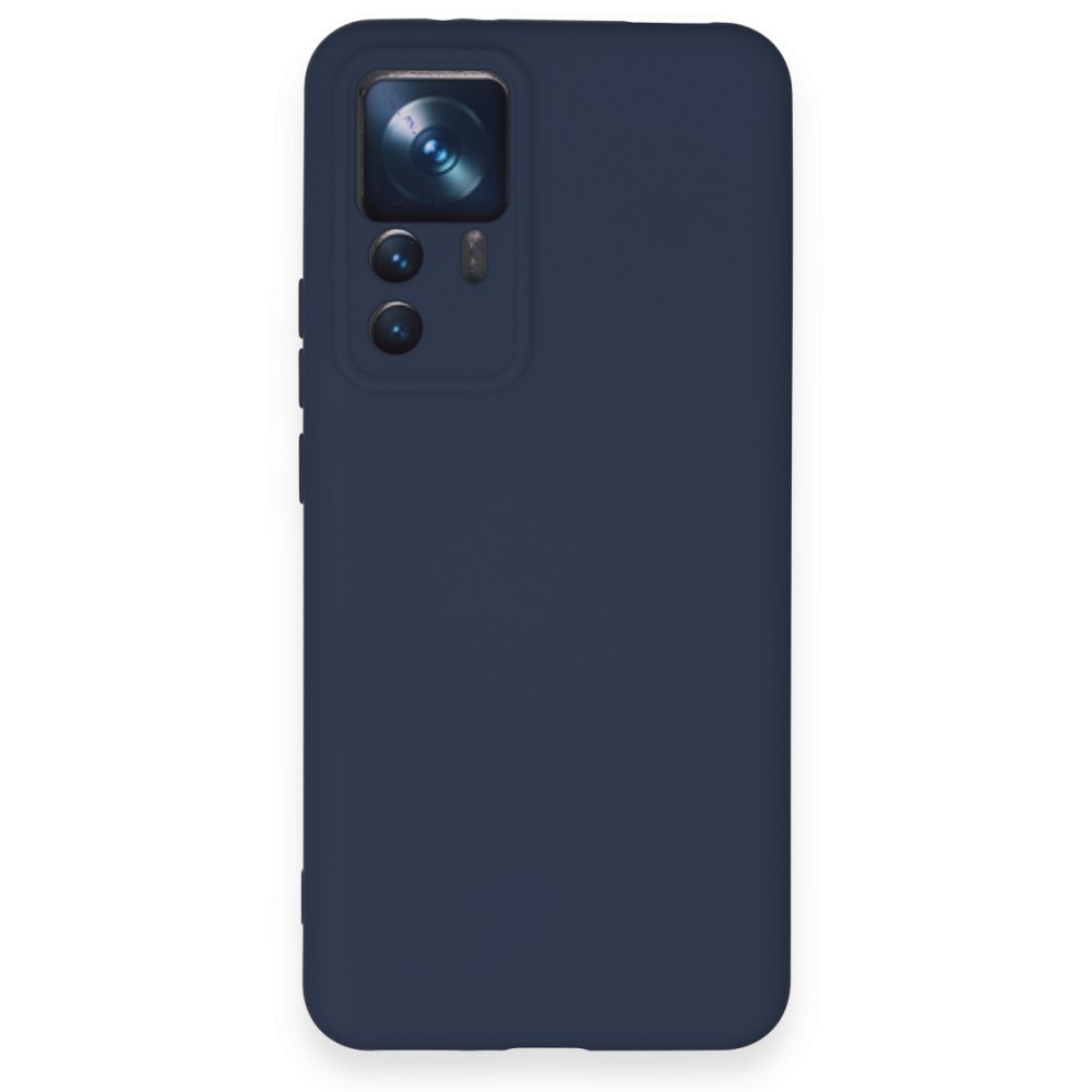 Xiaomi Mi 12T Pro Kılıf Nano içi Kadife Silikon - Lacivert  Xiaomi Mi 12T Pro Kılıf Nano içi Kadife Silikon - Lacivert