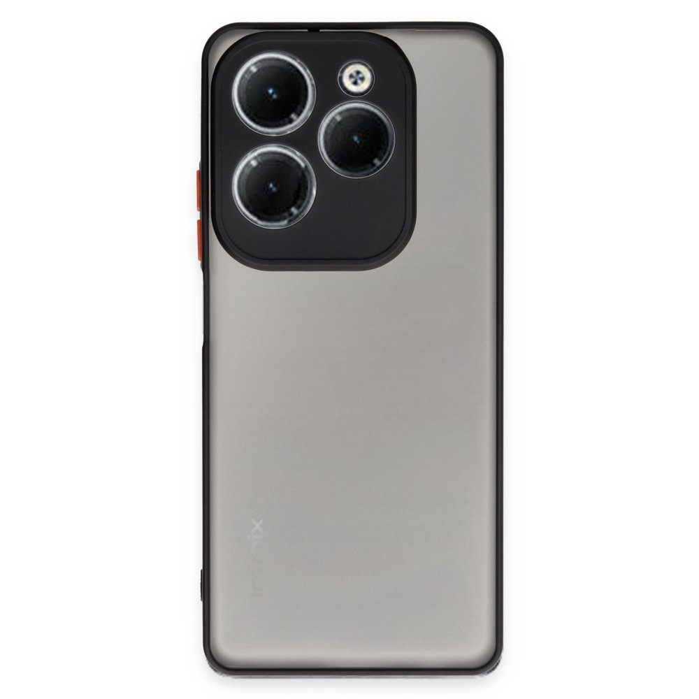İnfinix Hot 40 Pro Kılıf Montreal Silikon Kapak - Siyah  İnfinix Hot 40 Pro Kılıf Montreal Silikon Kapak - Siyah