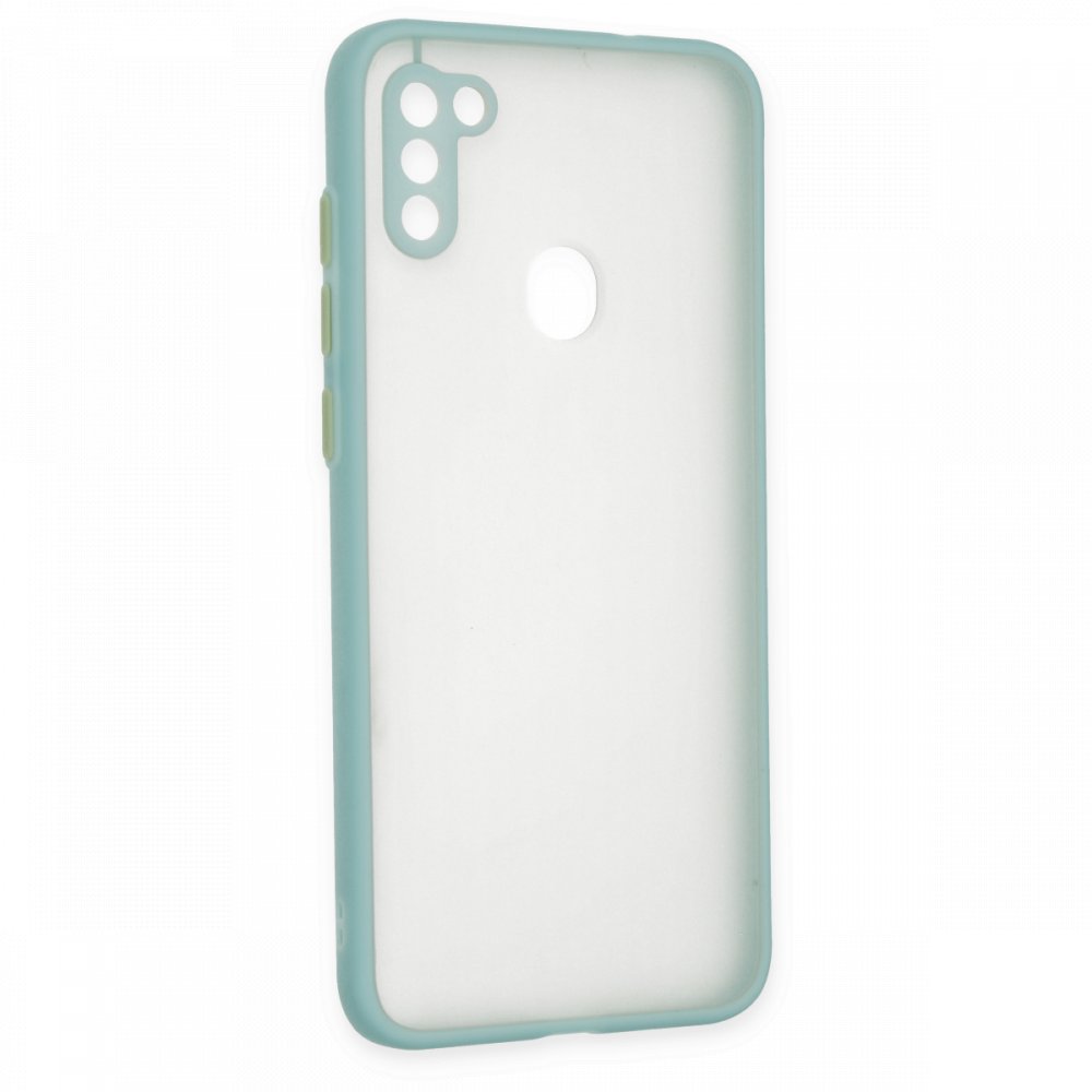  Samsung Galaxy M11 Kılıf Montreal Silikon Kapak - Turkuaz