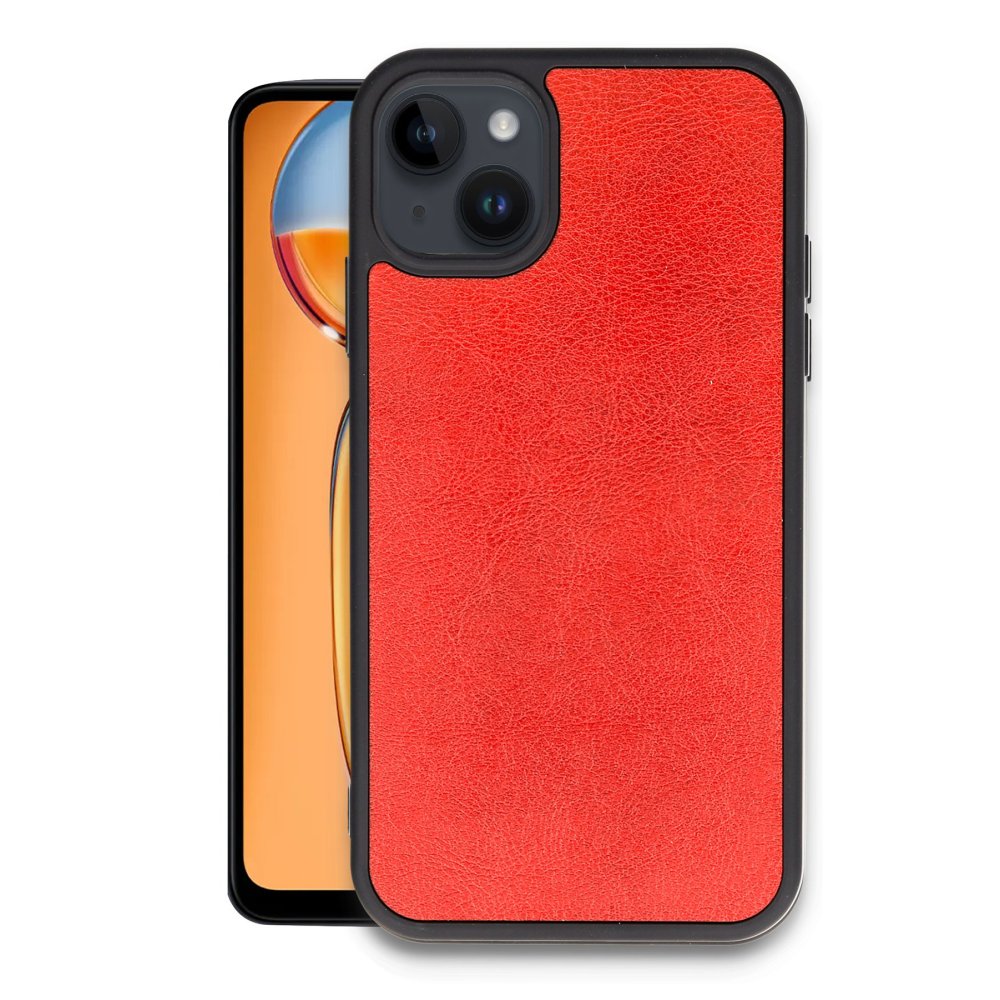 iPhone 13 Kılıf Aras Deri Kapak - Kırmızı  iPhone 13 Kılıf Aras Deri Kapak - Kırmızı