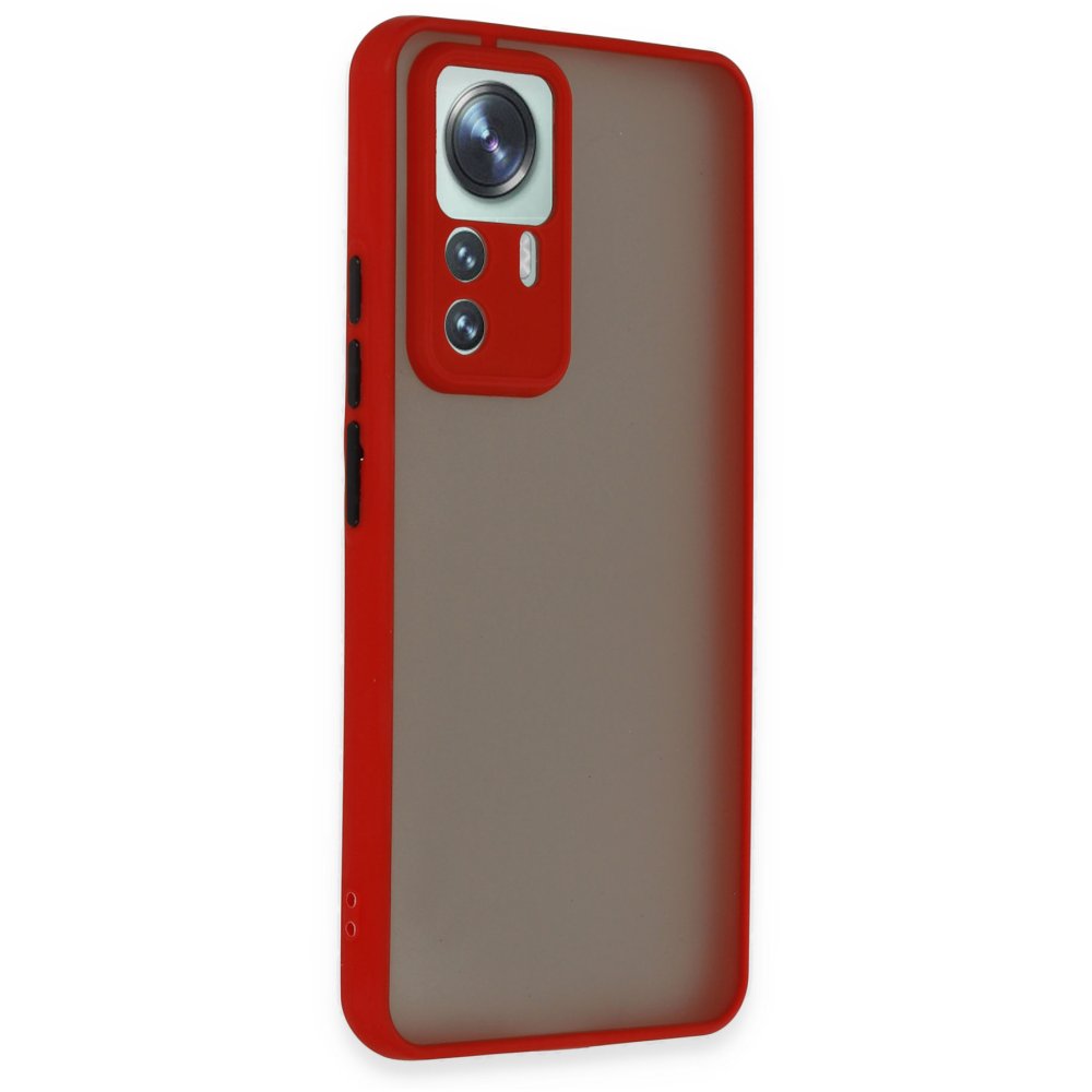 Xiaomi Mi 12T Kılıf Montreal Silikon Kapak - Kırmızı Xiaomi Mi 12T Kılıf Montreal Silikon Kapak - Kırmızı