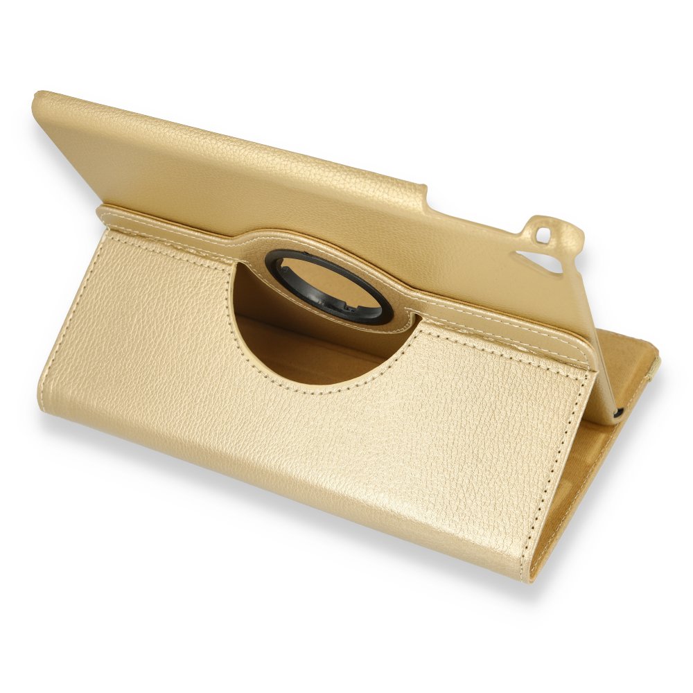  iPad Pro 9.7 Kılıf 360 Tablet Deri Kılıf - Gold