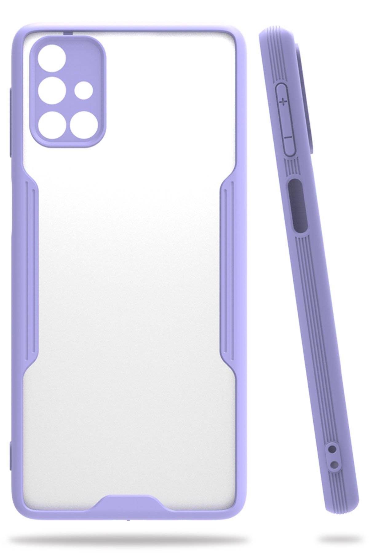  Samsung Galaxy M31S Kılıf Platin Silikon - Lila