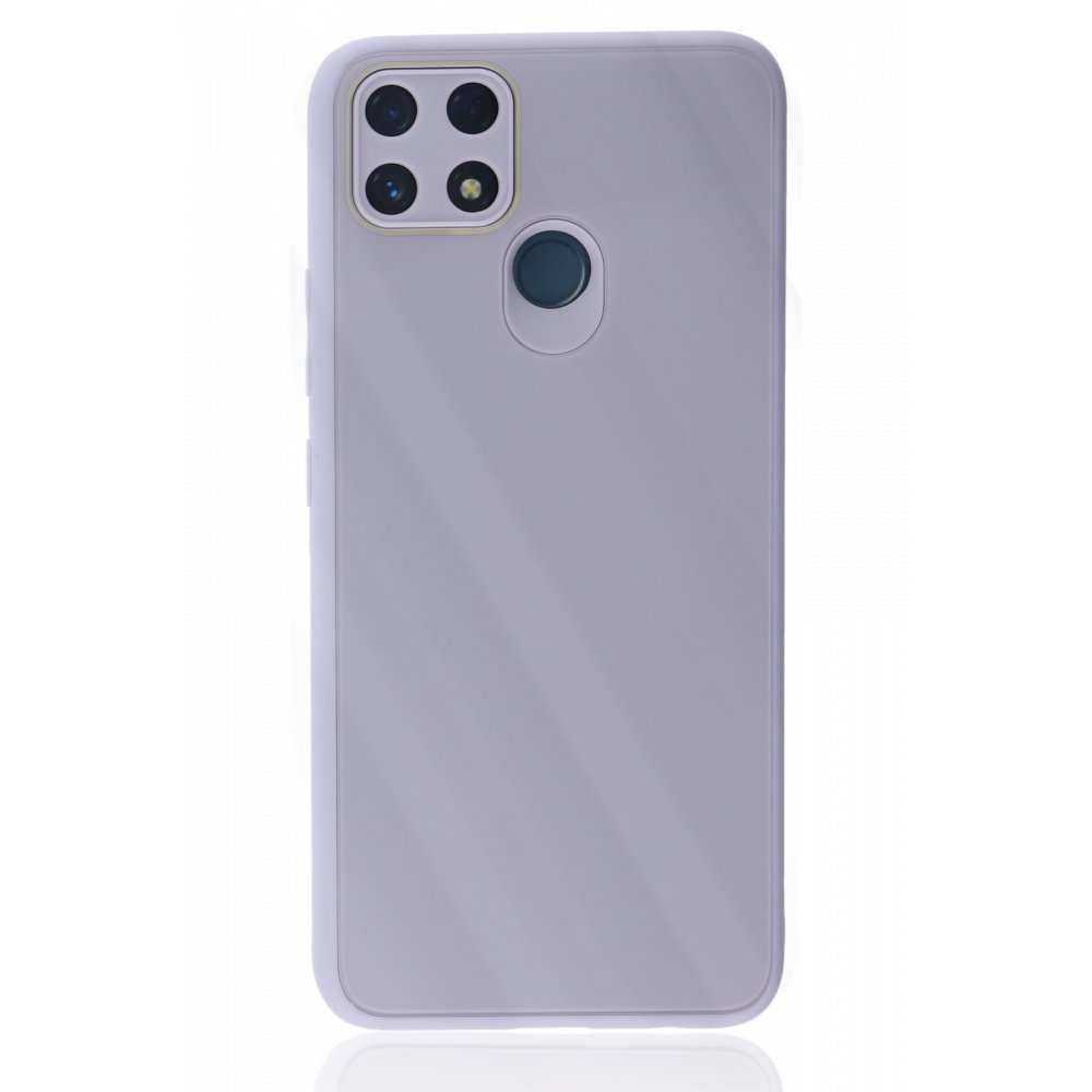  Realme C25s Kılıf Glass Kapak - Lila