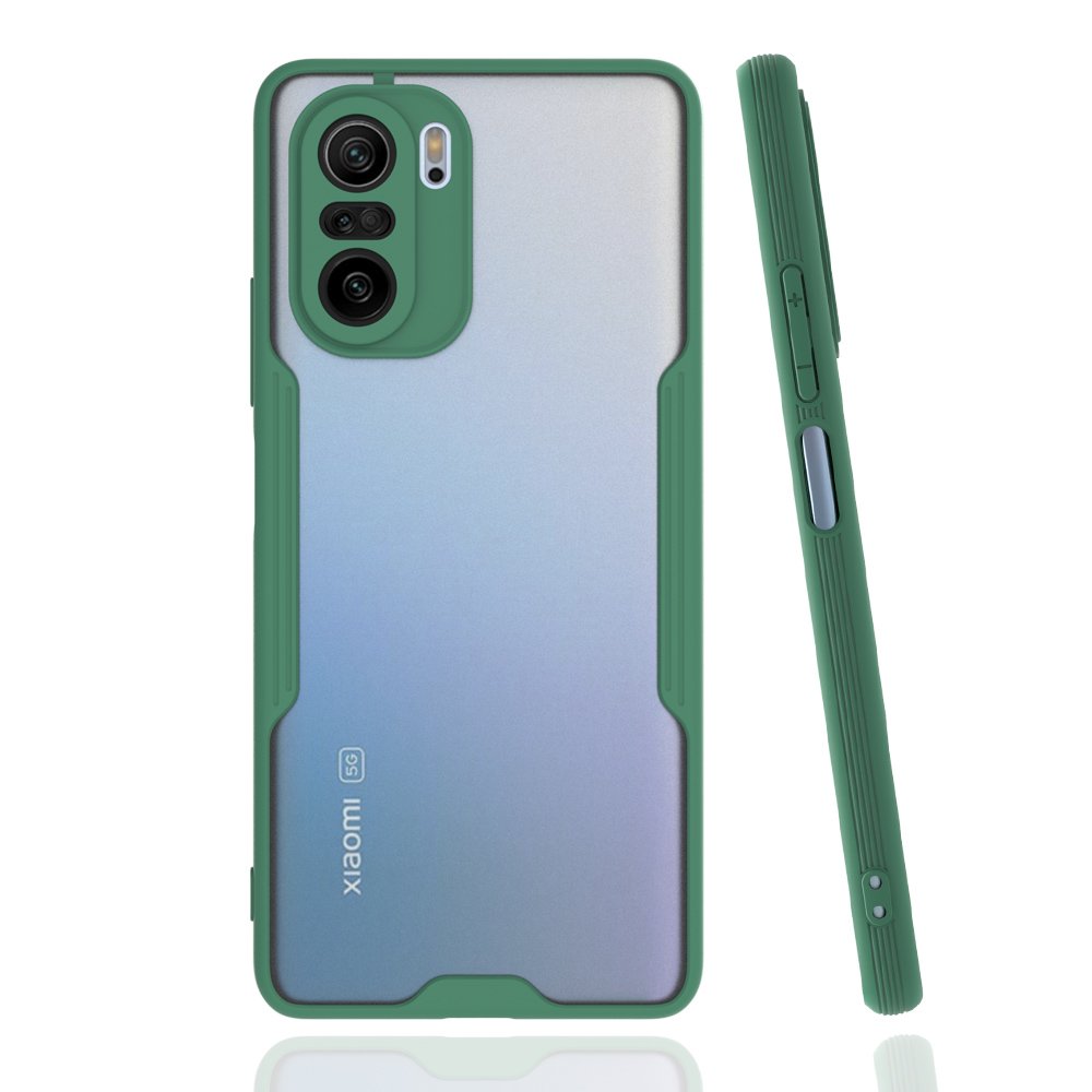 Redmi K40 Kılıf Platin Silikon - Yeşil