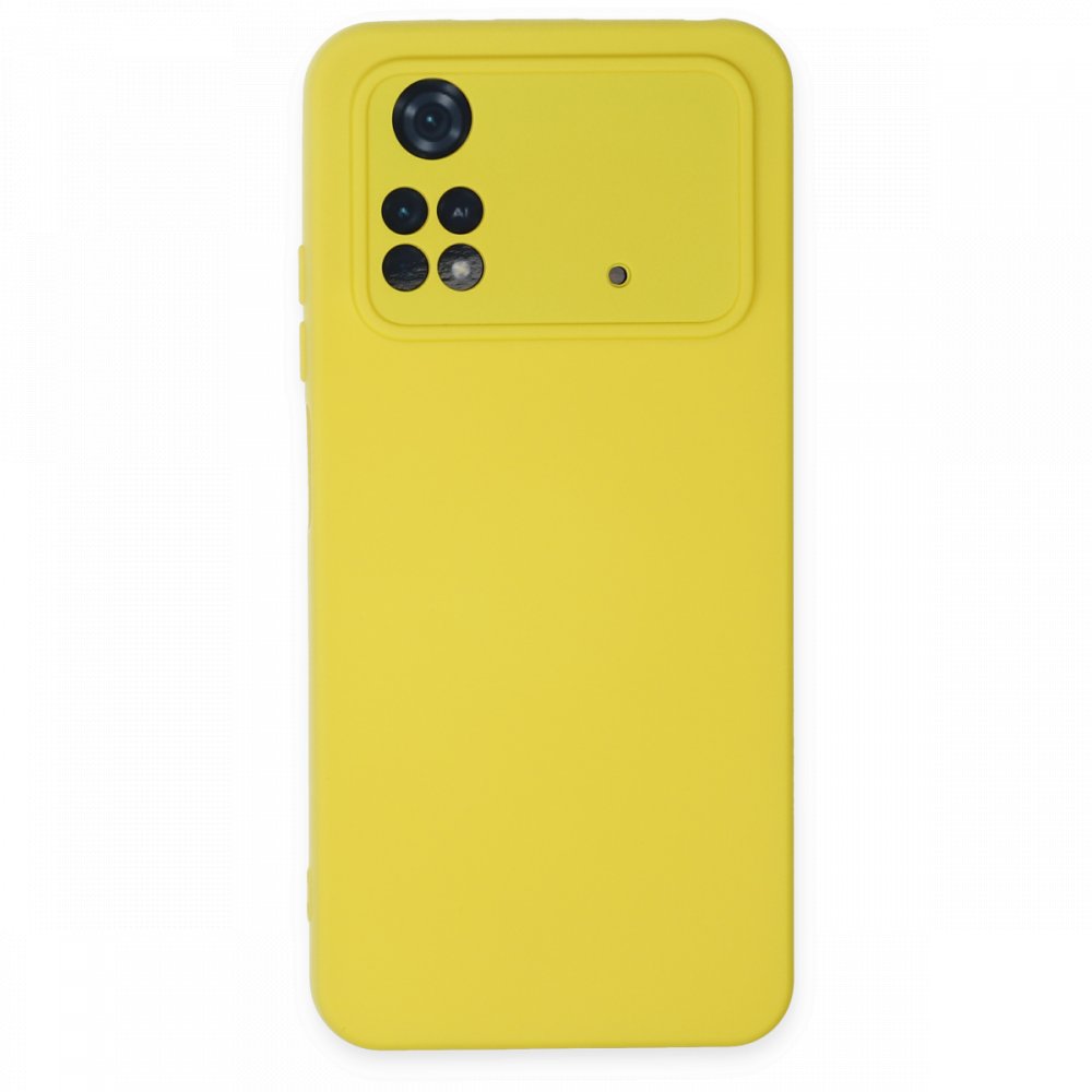  Xiaomi Poco M4 Pro 4G Kılıf Nano içi Kadife Silikon - Sarı