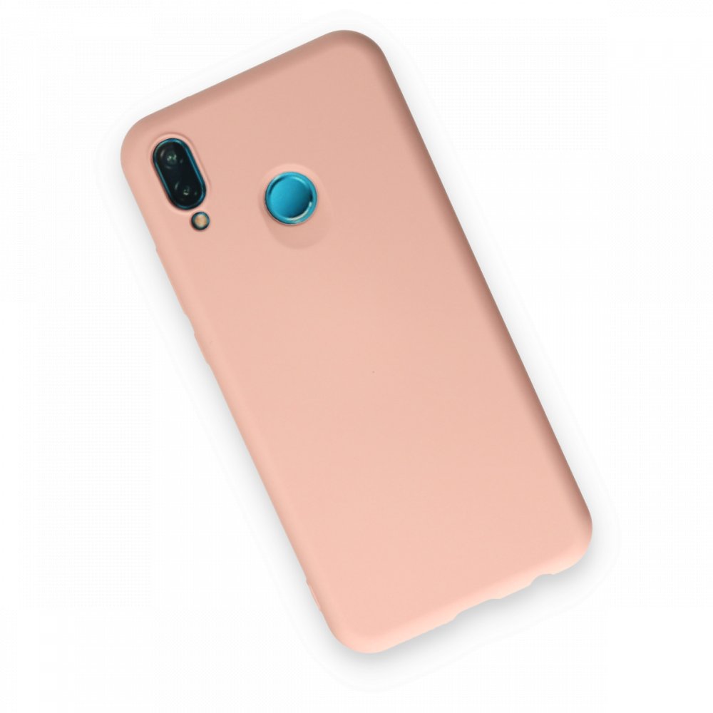 Huawei P20 Lite Kılıf Nano içi Kadife Silikon - Pudra Huawei P20 Lite Kılıf Nano içi Kadife Silikon - Pudra