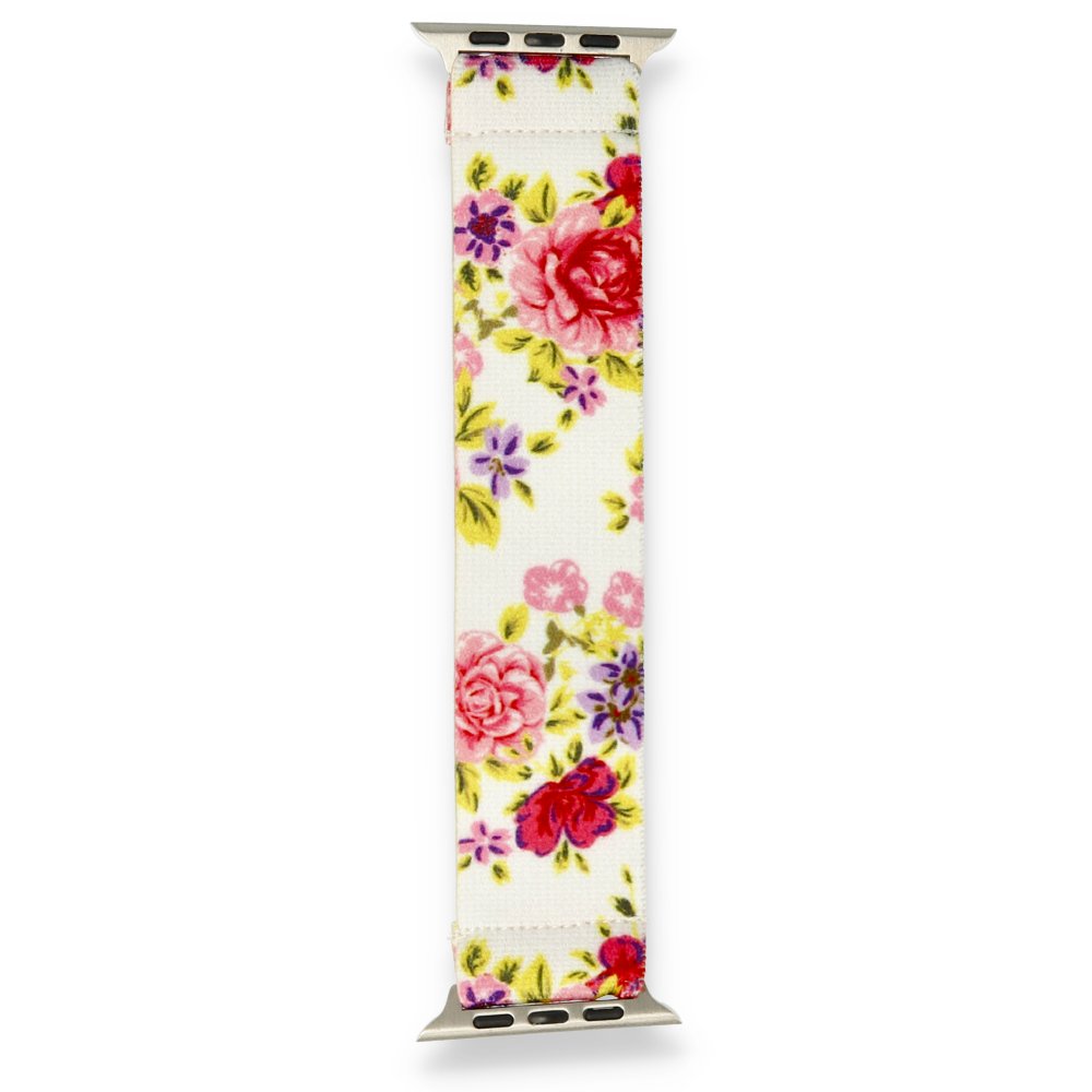  Apple Watch 44mm Desenli Lastikli Kordon - Desen 14