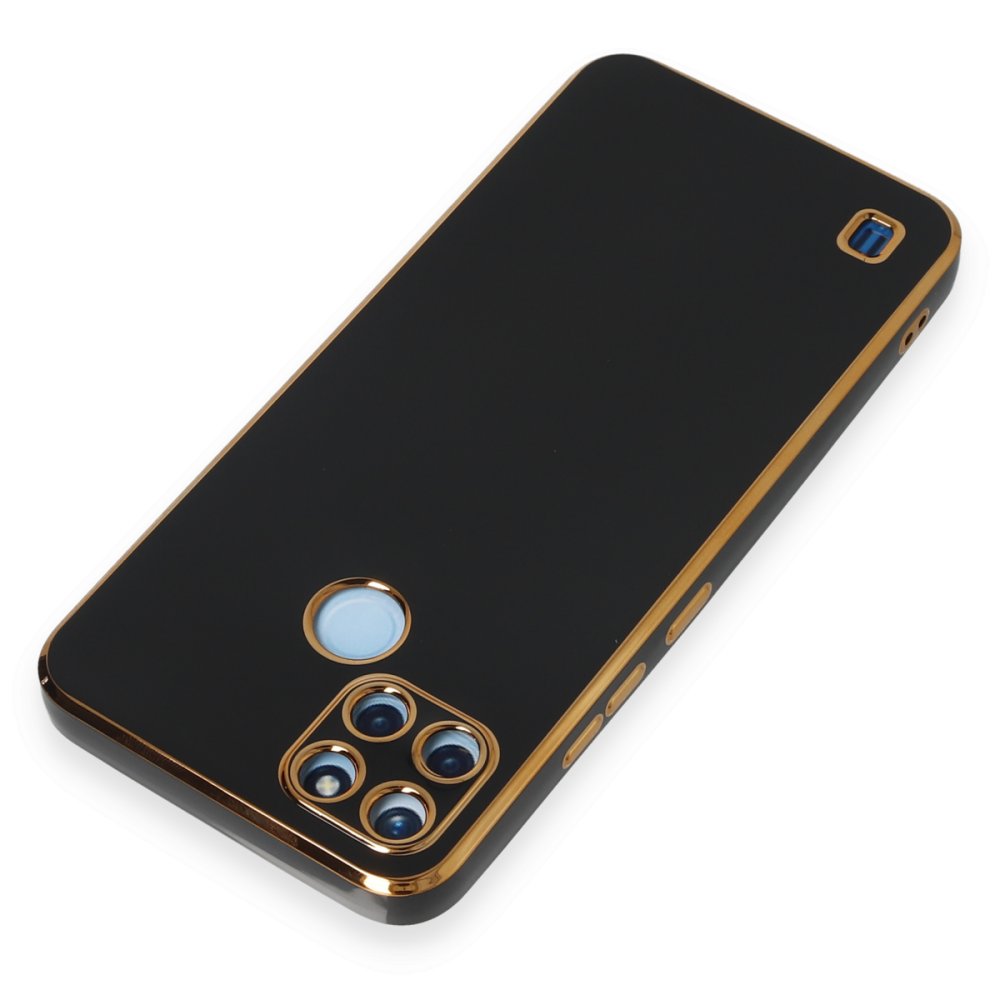  Realme C21Y Kılıf Volet Silikon - Siyah
