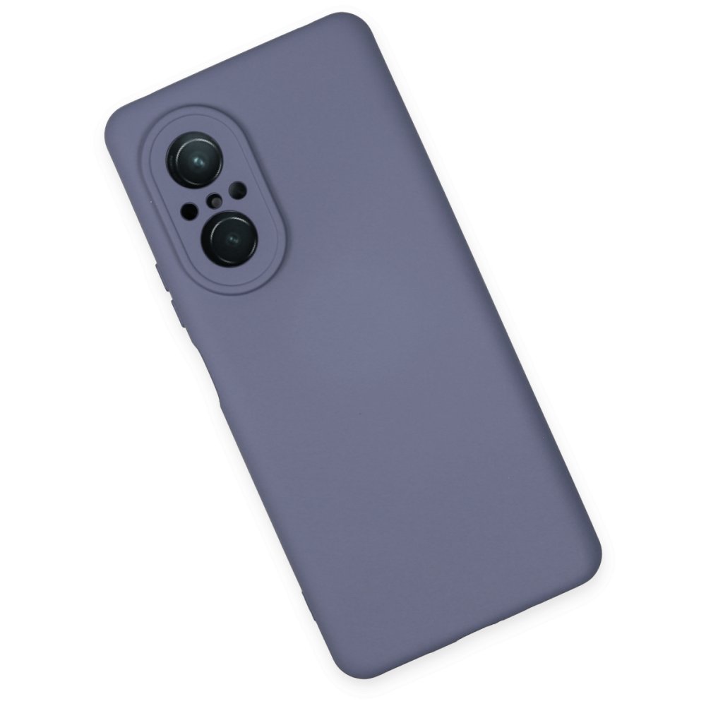 Huawei Nova 9 SE Kılıf Nano içi Kadife Silikon - Gri