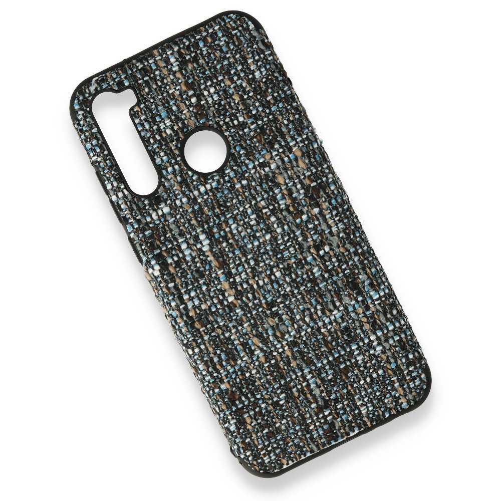 Redmi Note 8T Kılıf Ottoman Kumaş Silikon - Mavi Redmi Note 8T Kılıf Ottoman Kumaş Silikon - Mavi