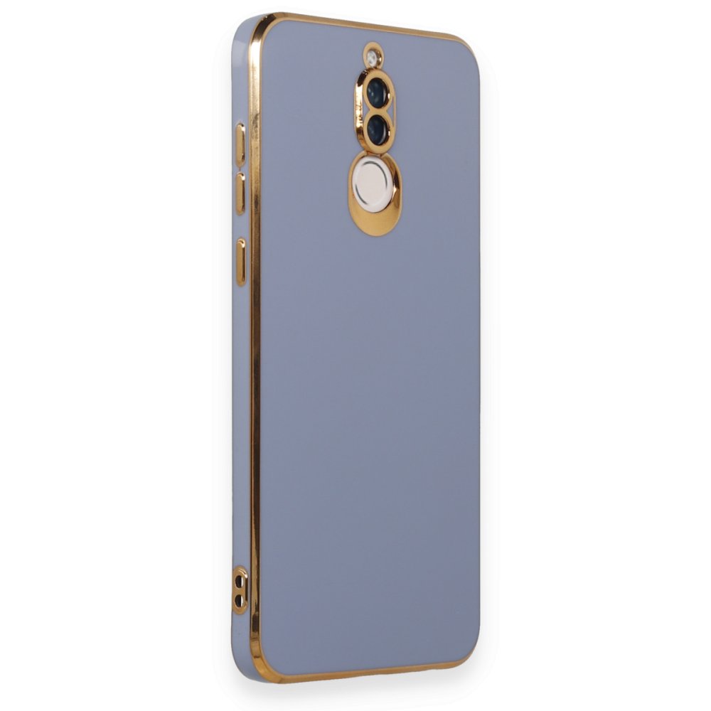 Huawei Mate 10 Lite Kılıf Volet Silikon - Mavi  Huawei Mate 10 Lite Kılıf Volet Silikon - Mavi