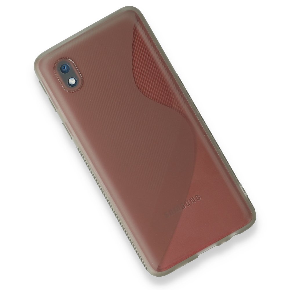  Samsung Galaxy A01 Core Kılıf S Silikon - Gri