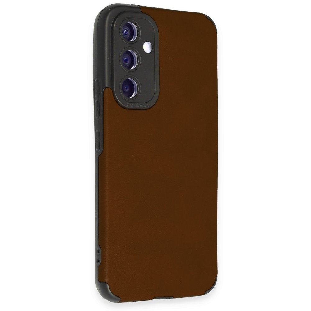  Samsung Galaxy A54 5G Kılıf Loop Deri Silikon - Kahverengi