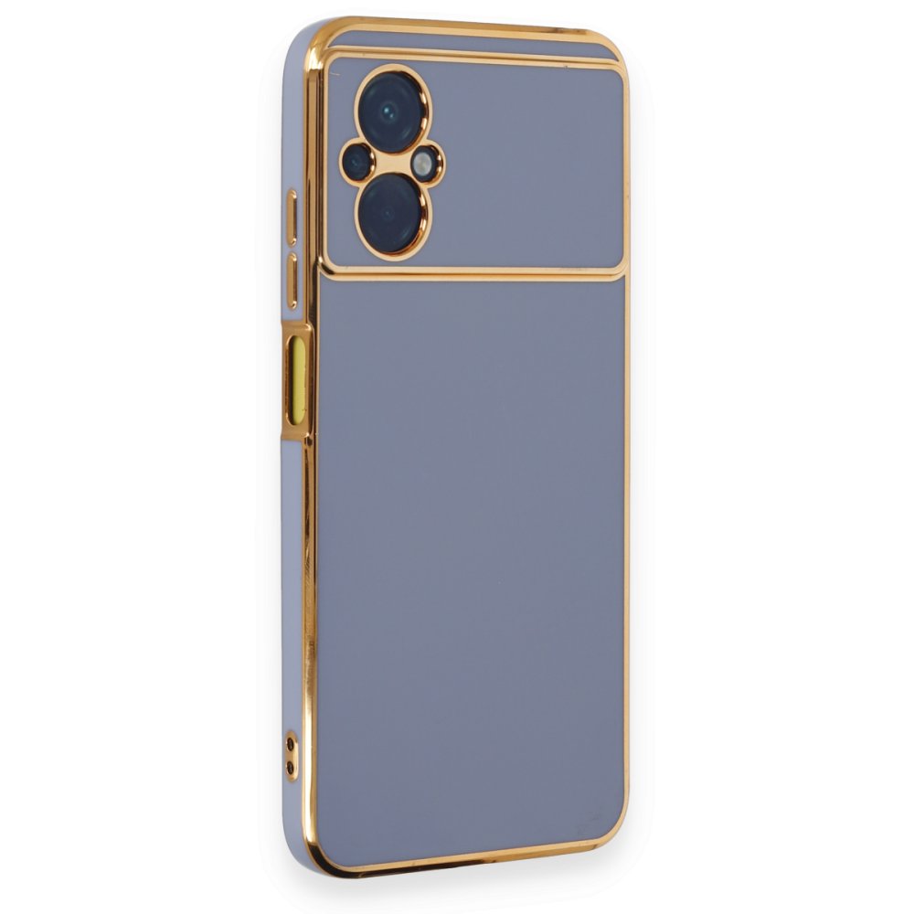  Xiaomi Poco M5 Kılıf Volet Silikon - Mavi