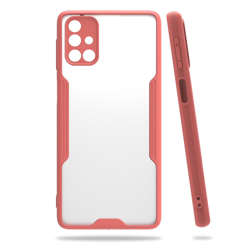  Samsung Galaxy M31S Kılıf Platin Silikon - Pembe