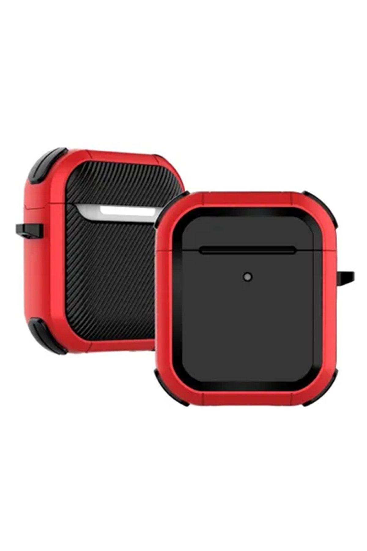 Airpods 2 (2.nesil) Tank Kılıf - Kırmızı Airpods 2 (2.nesil) Tank Kılıf - Kırmızı