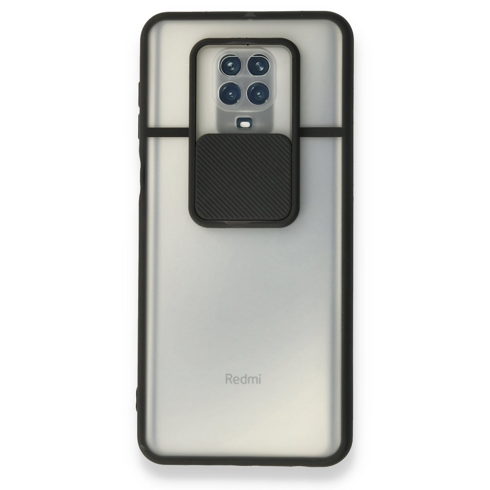 Redmi Note 9 Pro Kılıf Palm Buzlu Kamera Sürgülü Silikon - Siyah Redmi Note 9 Pro Kılıf Palm Buzlu Kamera Sürgülü Silikon - Siyah