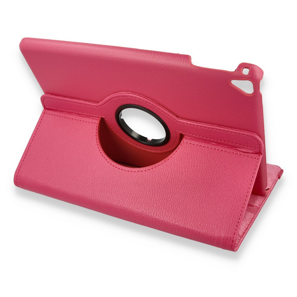  iPad 9.7 (2017) Kılıf 360 Tablet Deri Kılıf - Pembe