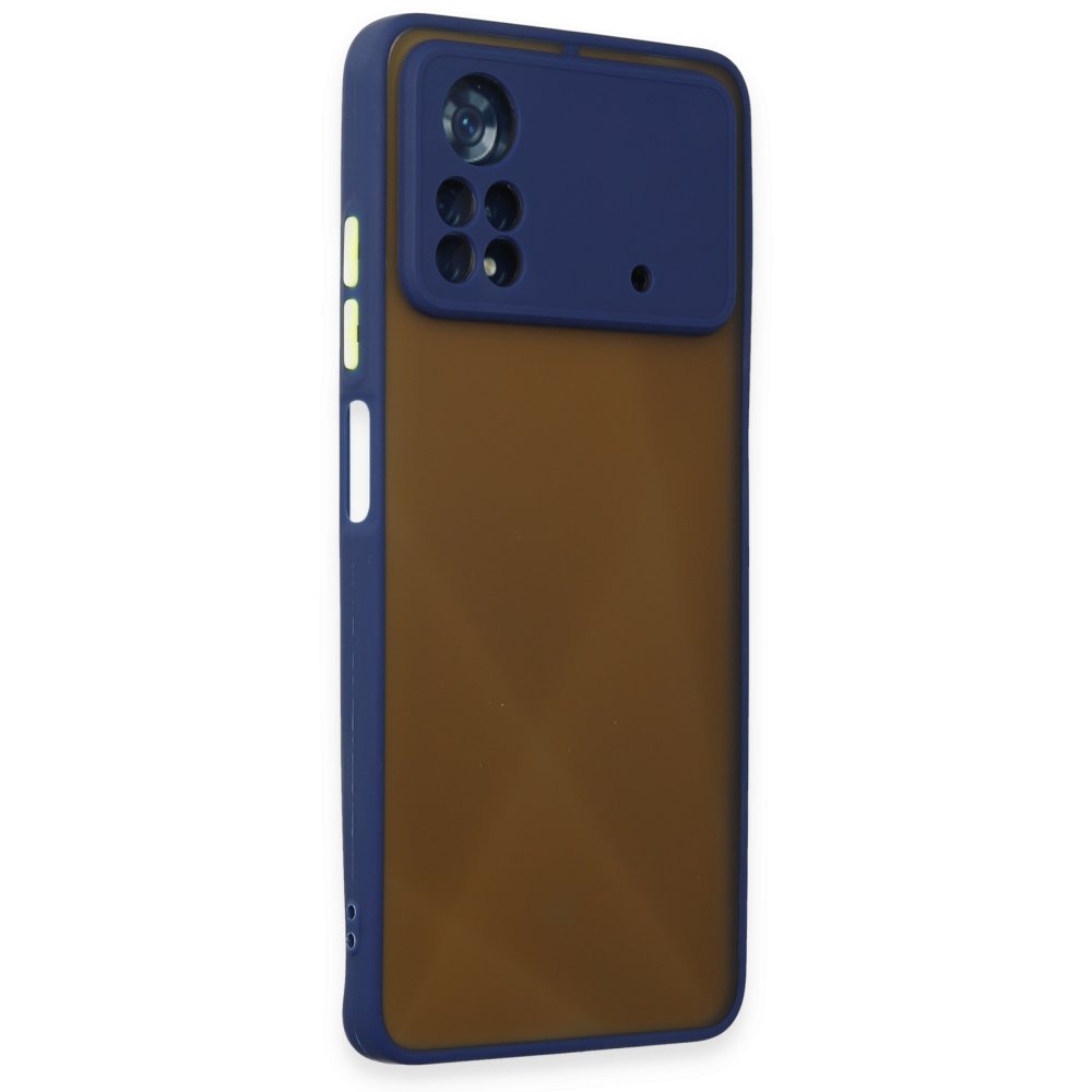  Xiaomi Poco X4 Pro 5G Kılıf Montreal Silikon Kapak - Lacivert