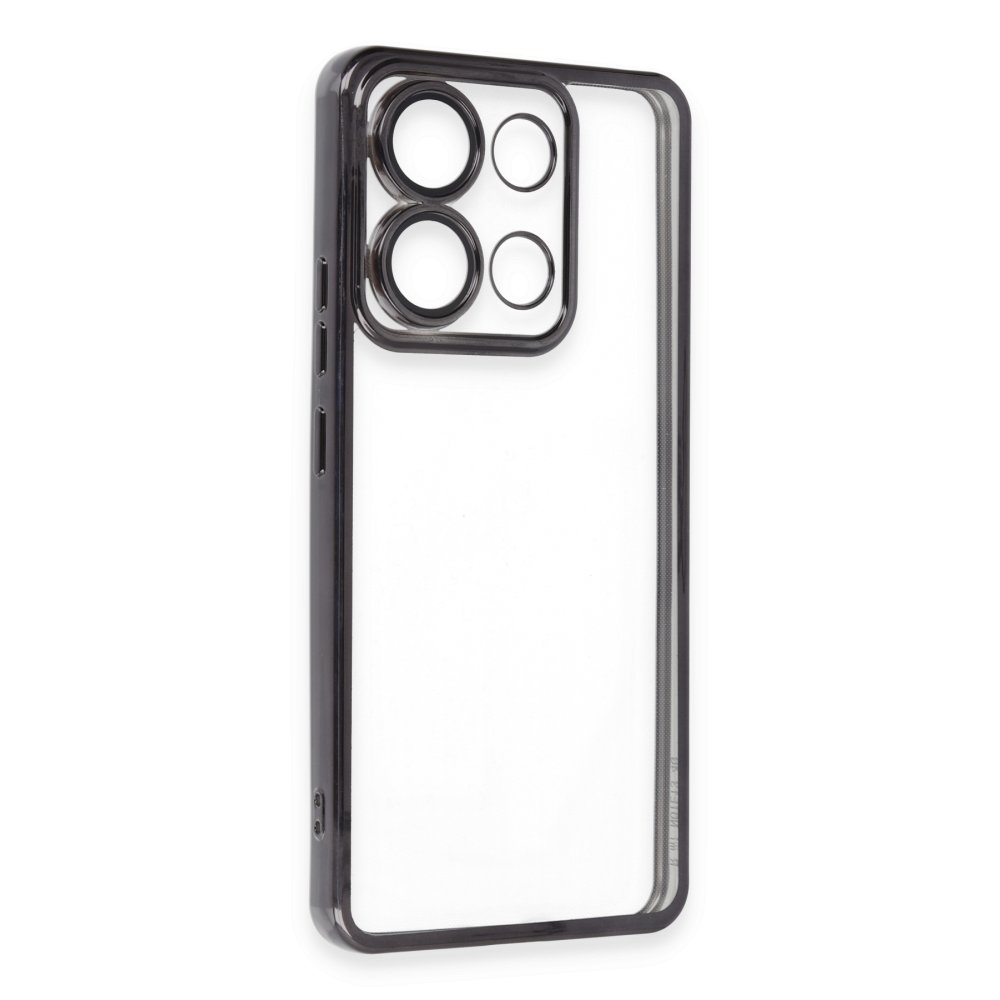 Xiaomi Poco X6 Kılıf Razer Lensli Silikon - Siyah  Xiaomi Poco X6 Kılıf Razer Lensli Silikon - Siyah