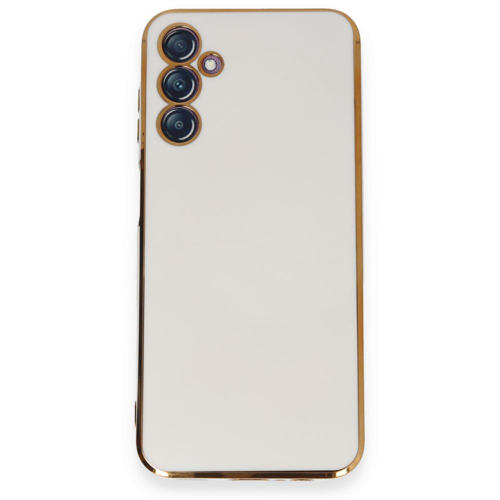  Samsung Galaxy M14 5G Kılıf Volet Silikon - Beyaz