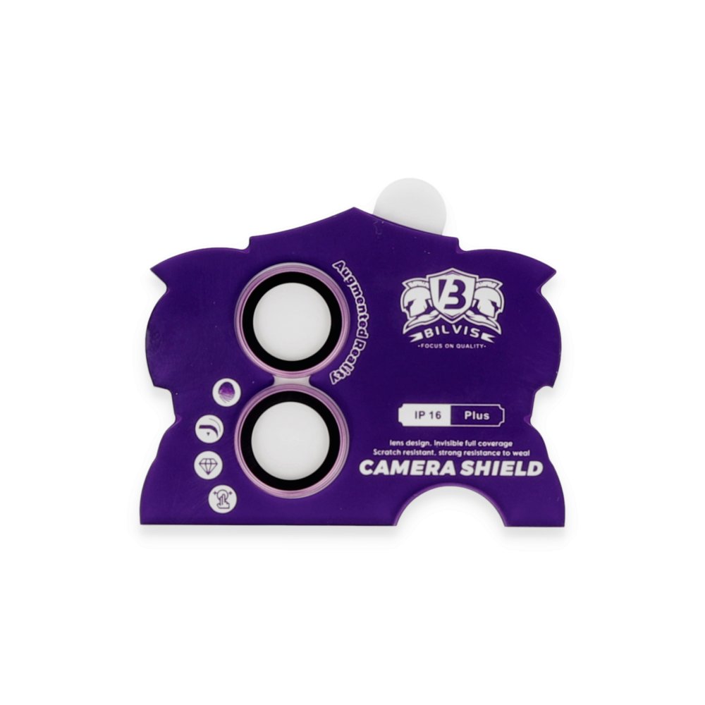  iPhone 16 Plus Bilvis Titan Kamera Lens - Pembe