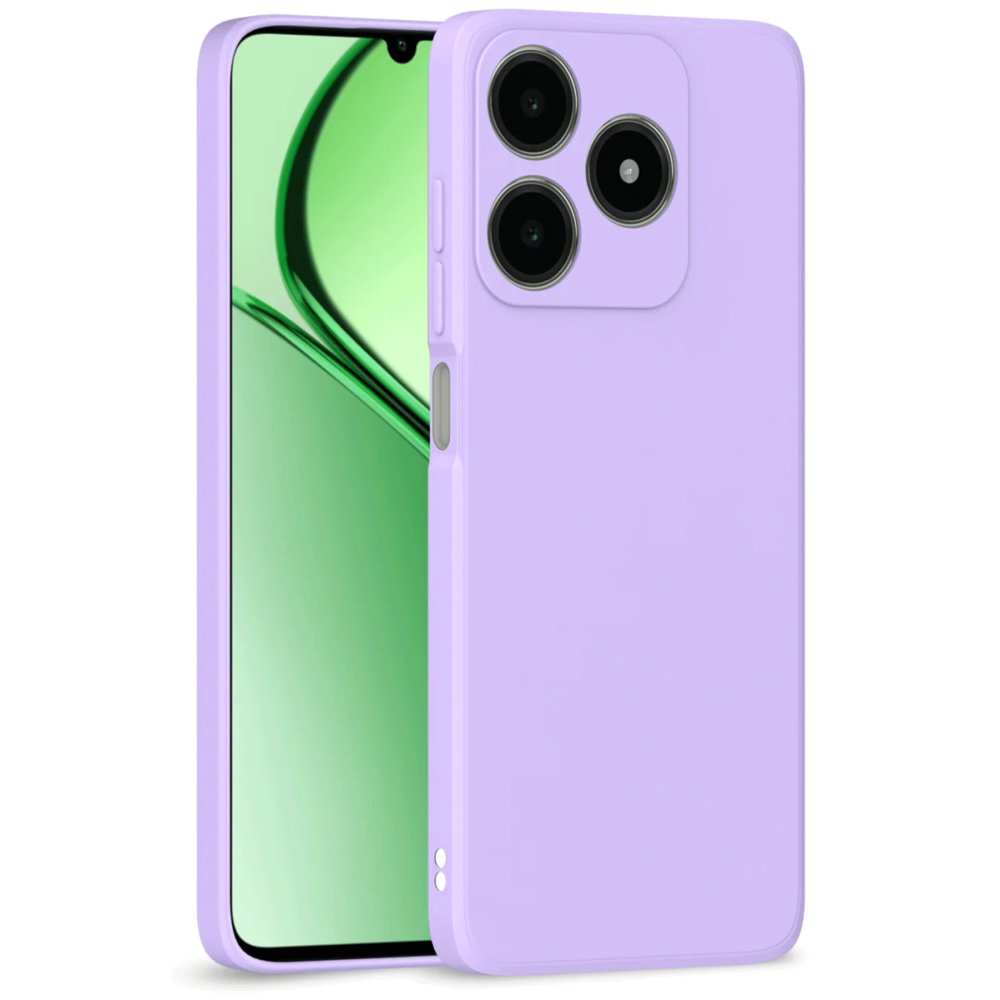 Realme C63 Kılıf First Silikon - Lila Realme C63 Kılıf First Silikon - Lila