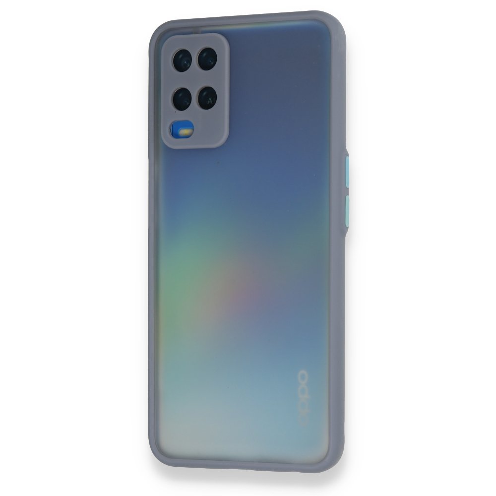 Oppo A54 4G Kılıf Montreal Silikon Kapak - Gri Oppo A54 4G Kılıf Montreal Silikon Kapak - Gri