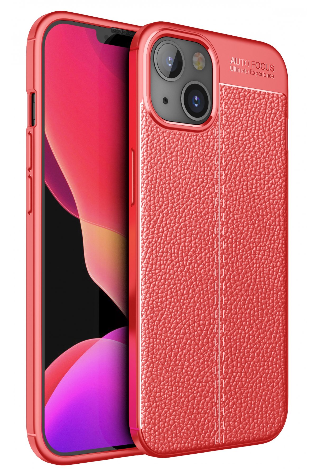 iPhone 13 Kılıf Auto Focus Kapak - Kırmızı iPhone 13 Kılıf Auto Focus Kapak - Kırmızı