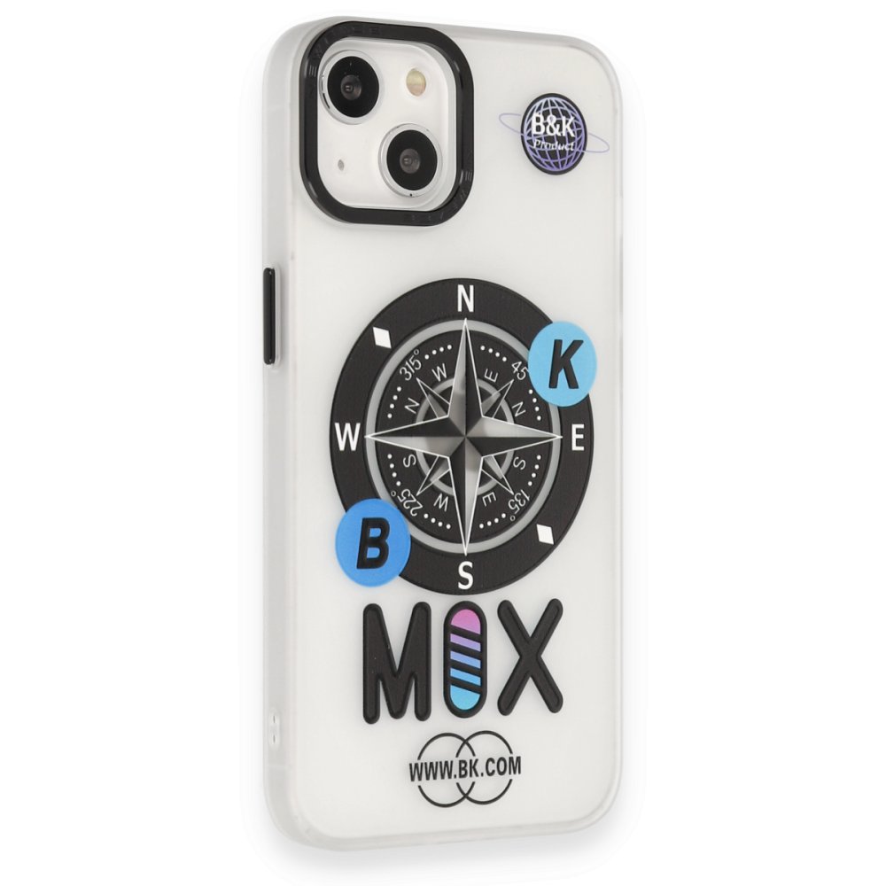  iPhone 14 Kılıf Apollo Magneticsafe Desenli Kapak - Apollo Şeffaf - 3