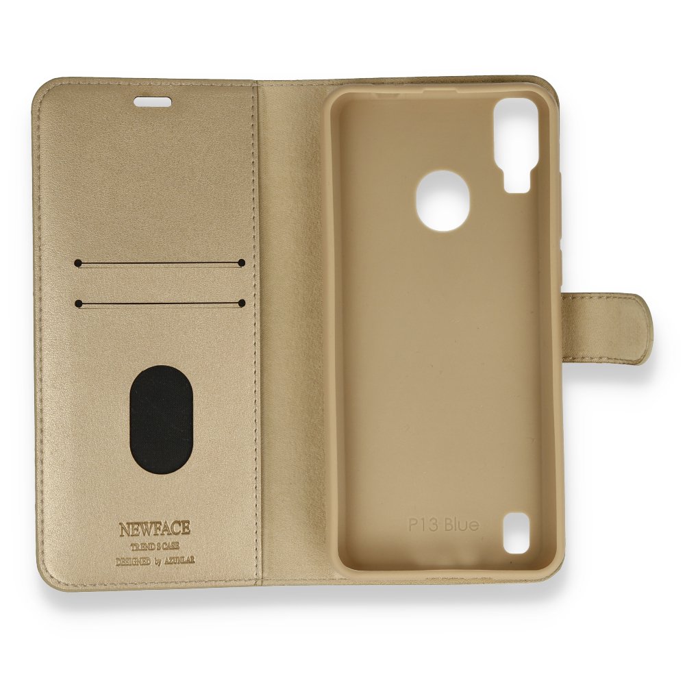  Reeder P13 Blue Kılıf Trend S Plus Kapaklı Kılıf - Gold
