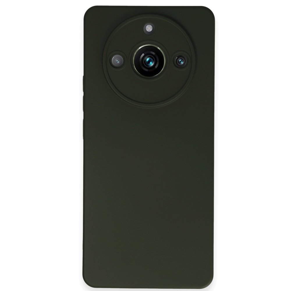 Realme 11 Pro Kılıf Nano içi Kadife Silikon - Koyu Yeşil Realme 11 Pro Kılıf Nano içi Kadife Silikon - Koyu Yeşil
